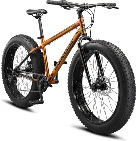 Mongoose Argus ST & Trail Fat Tire Mountain Bike for Adult Youth Men Women, 20 to 26-Inch Wheels, Mechanical Disc Brakes, Steel or Aluminum Frame and 7 or 16-Speed Options