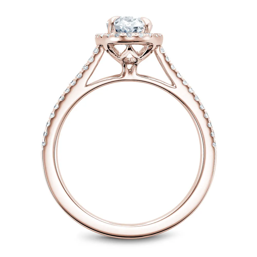 Noam Carver Oval Diamond Halo Engagement Ring B094-03A