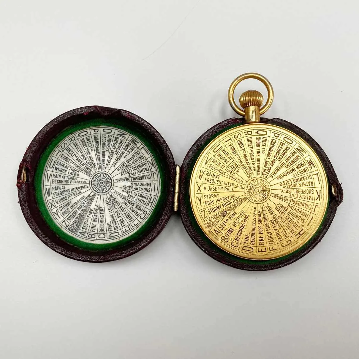 Pocket Weather Forecasting Aneroid Barometer by Negretti & Zambra