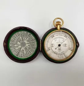 Pocket Weather Forecasting Aneroid Barometer by Negretti & Zambra