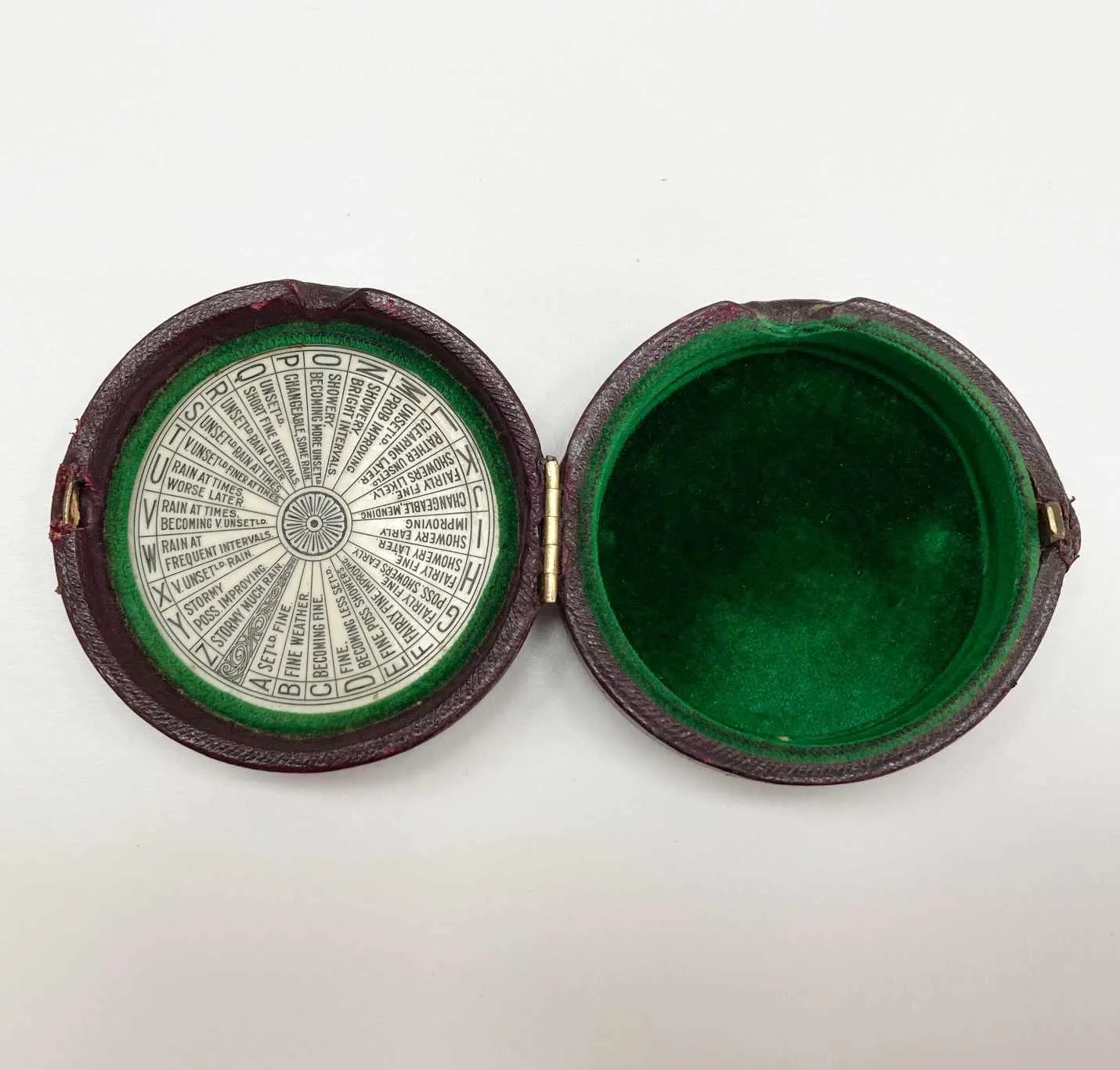 Pocket Weather Forecasting Aneroid Barometer by Negretti & Zambra