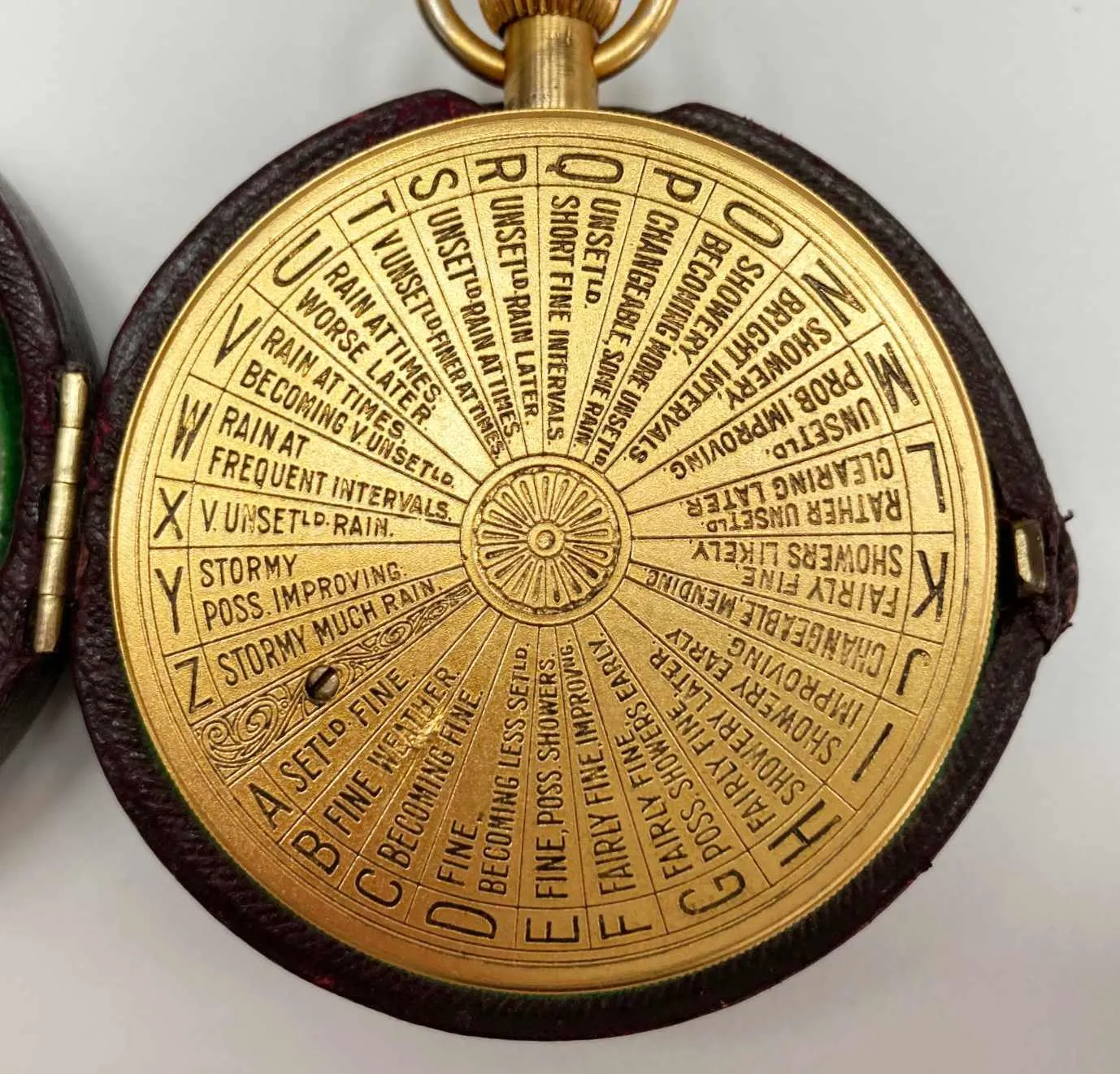 Pocket Weather Forecasting Aneroid Barometer by Negretti & Zambra