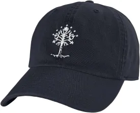 Popfunk Official Lord of The Rings Tree of Gondor Dad Hat - The U18 Adjustable Relaxed-Fit Cap - Unisex for Men and Women, Navy