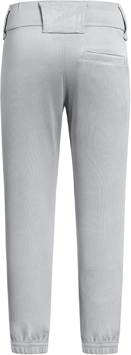 QBK 2T-17Y Toddler Baseball Pants Youth Softball Pants Kids Tee Ball Pants for Boy Girl