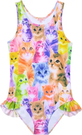 QPANCY Girls Swimsuits Unicorn Bathing Suits Toddler Kids One Piece Swimwear