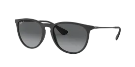 RAY BAN ERIKA RUBBER BLACK | GREY GRADIENT POLARIZED