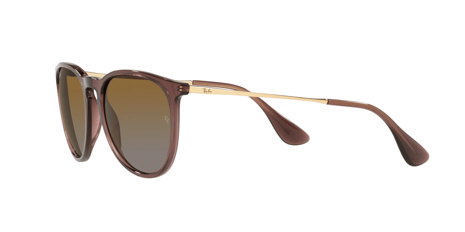 RAY BAN ERIKA TRANSPARENT DARK BROWN | BROWN GRADIENT POLARIZED