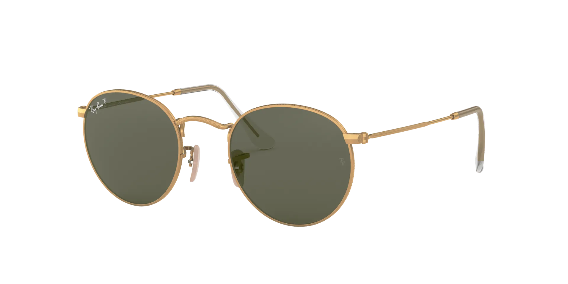 RAY BAN ROUND METAL GOLD | GREEN CLASSIC G-15 POLARIZED