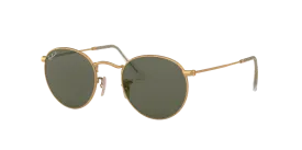 RAY BAN ROUND METAL GOLD | GREEN CLASSIC G-15 POLARIZED