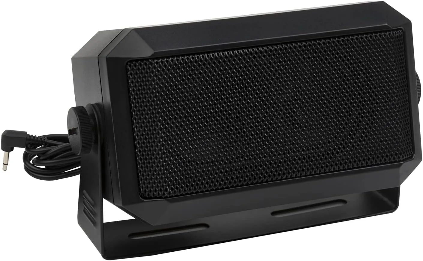 Rectangular External Communications Speaker for Ham Radio or CB & Scanners, 5 Watt, Black Colour
