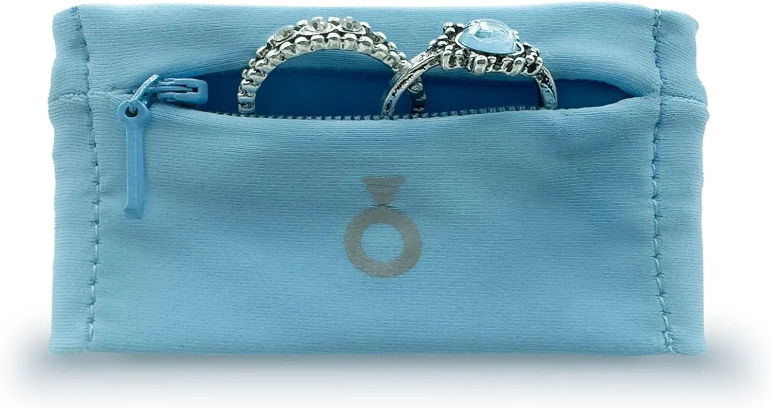 Ring Holder - Stylish Portable Wristband with Hidden Pocket for Men/Women, Discreet Jewelry Protector & Keeper, Key Holder, Gym Organizer, Travel & Fitness Accessories, Wedding Ring Storage