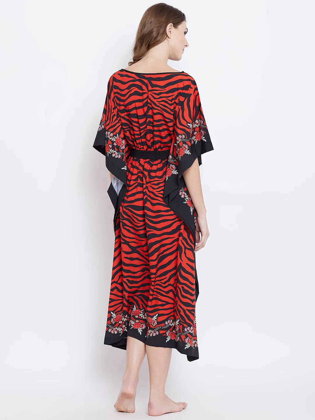 Scarlet Tiger Animal Print Kaftan - (Clearance - Final Sale)