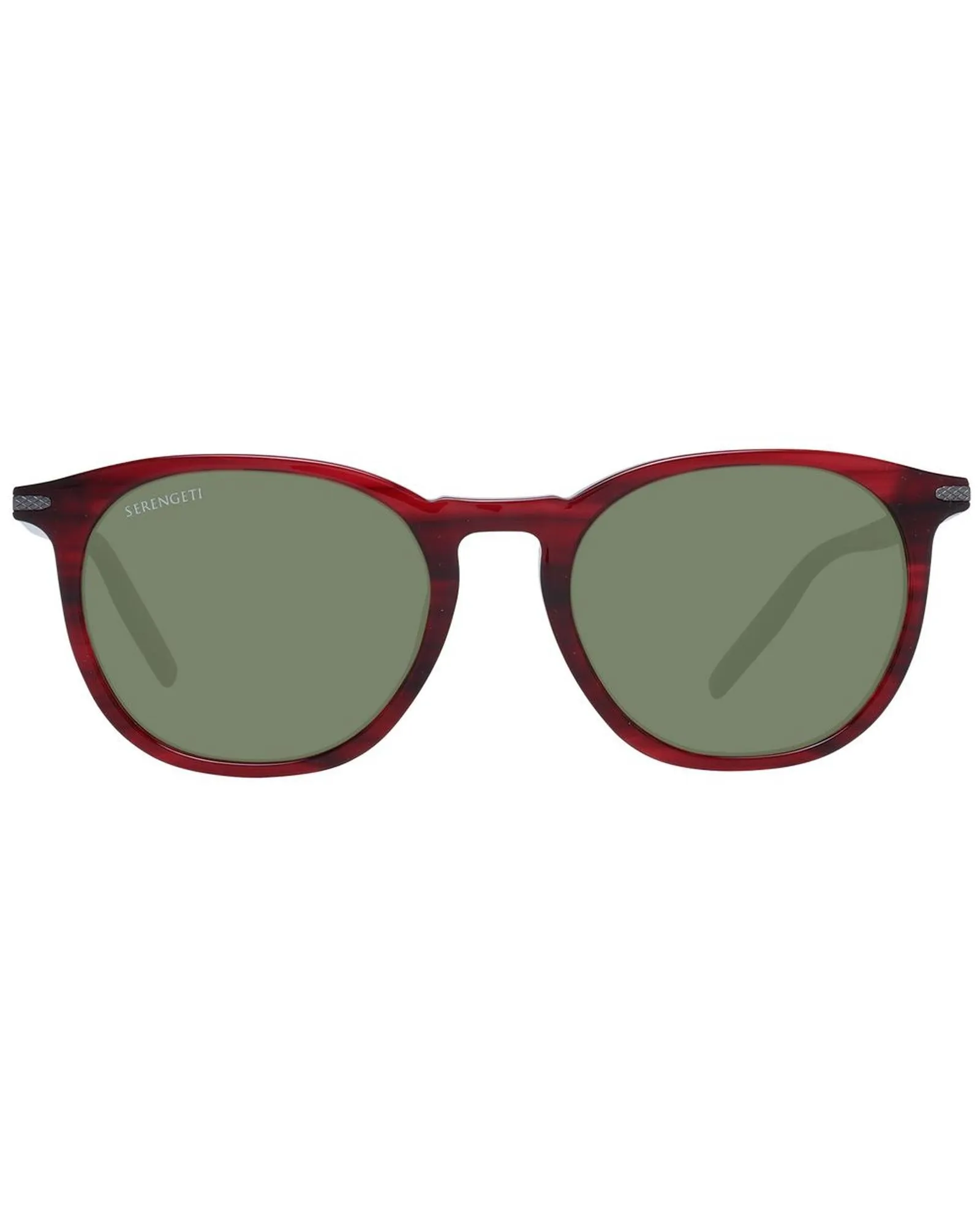 Serengeti Caspian Burgundy Round Sunglasses with Polarized Mineral Glass Lenses