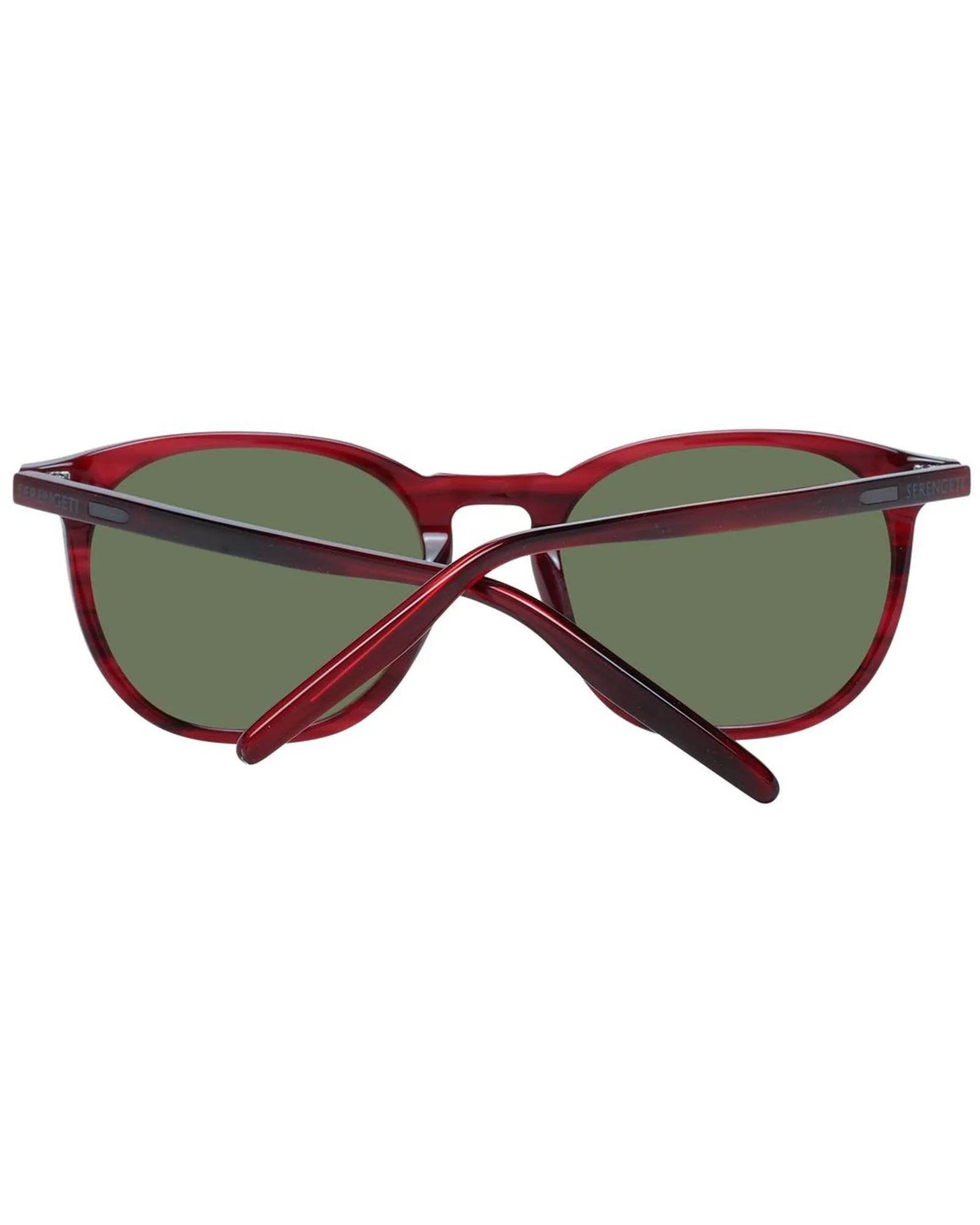 Serengeti Caspian Burgundy Round Sunglasses with Polarized Mineral Glass Lenses