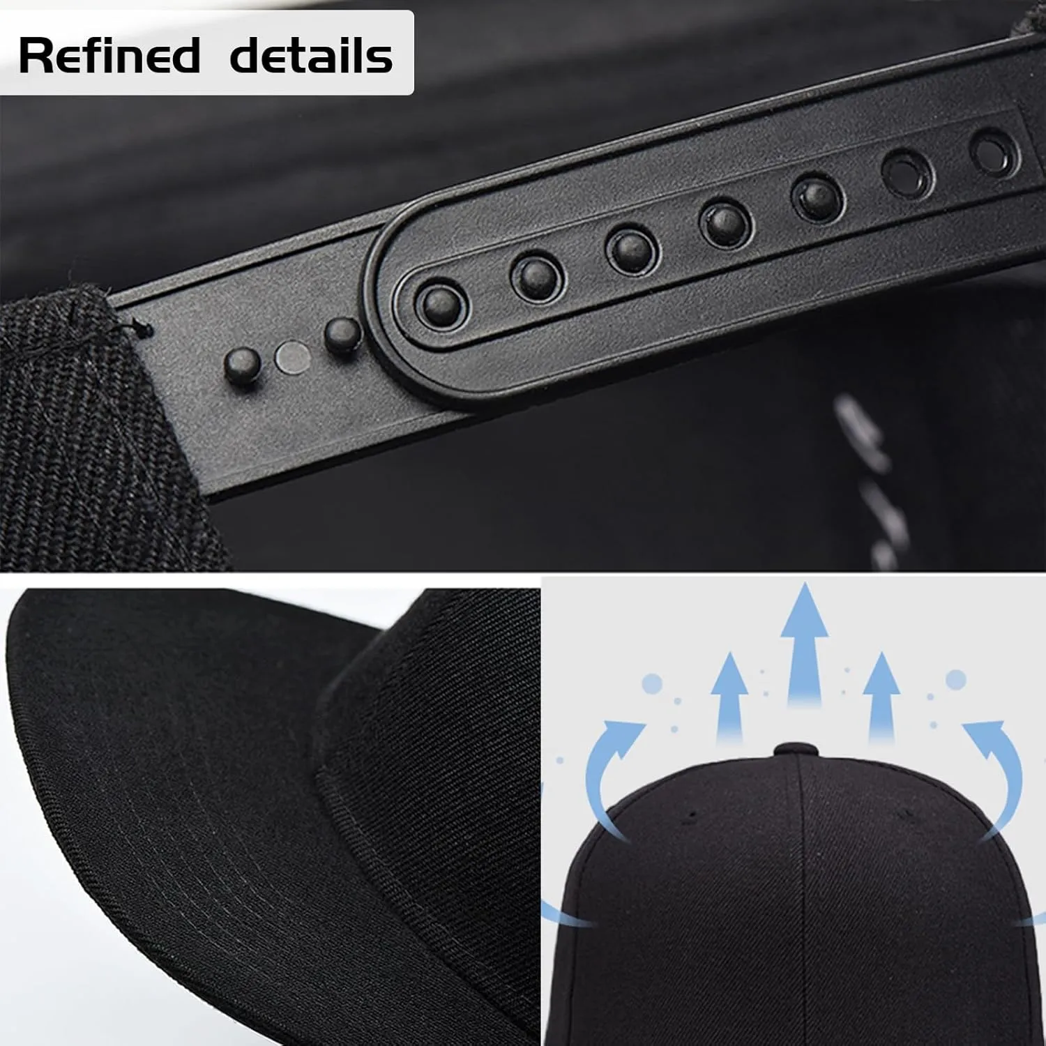 Snapback hat for Men Flat Bill Hats for Men Fitted Baseball Cap Hats