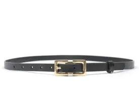 Thin leather belt LPRBE2201- Black