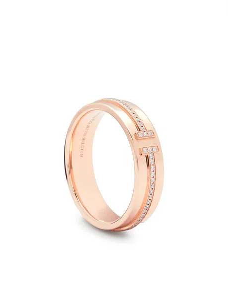 Tiffany & Co. T Diamond Rose Gold Ring Model Number: 60151041