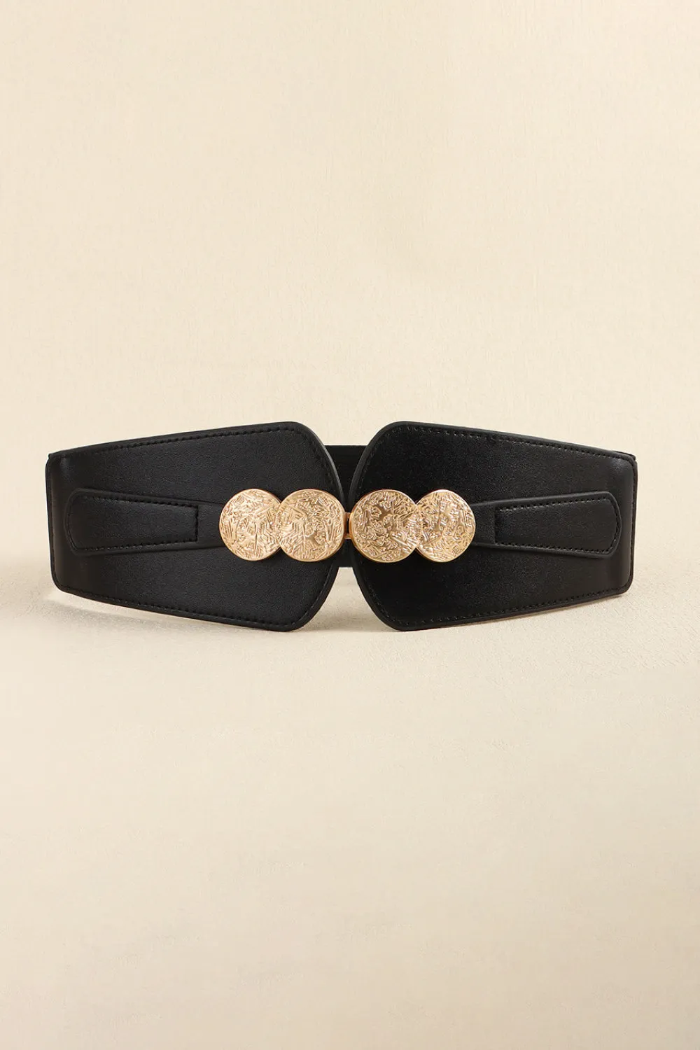 Vegan Buckle Elastic Belt ( 2 Colors)