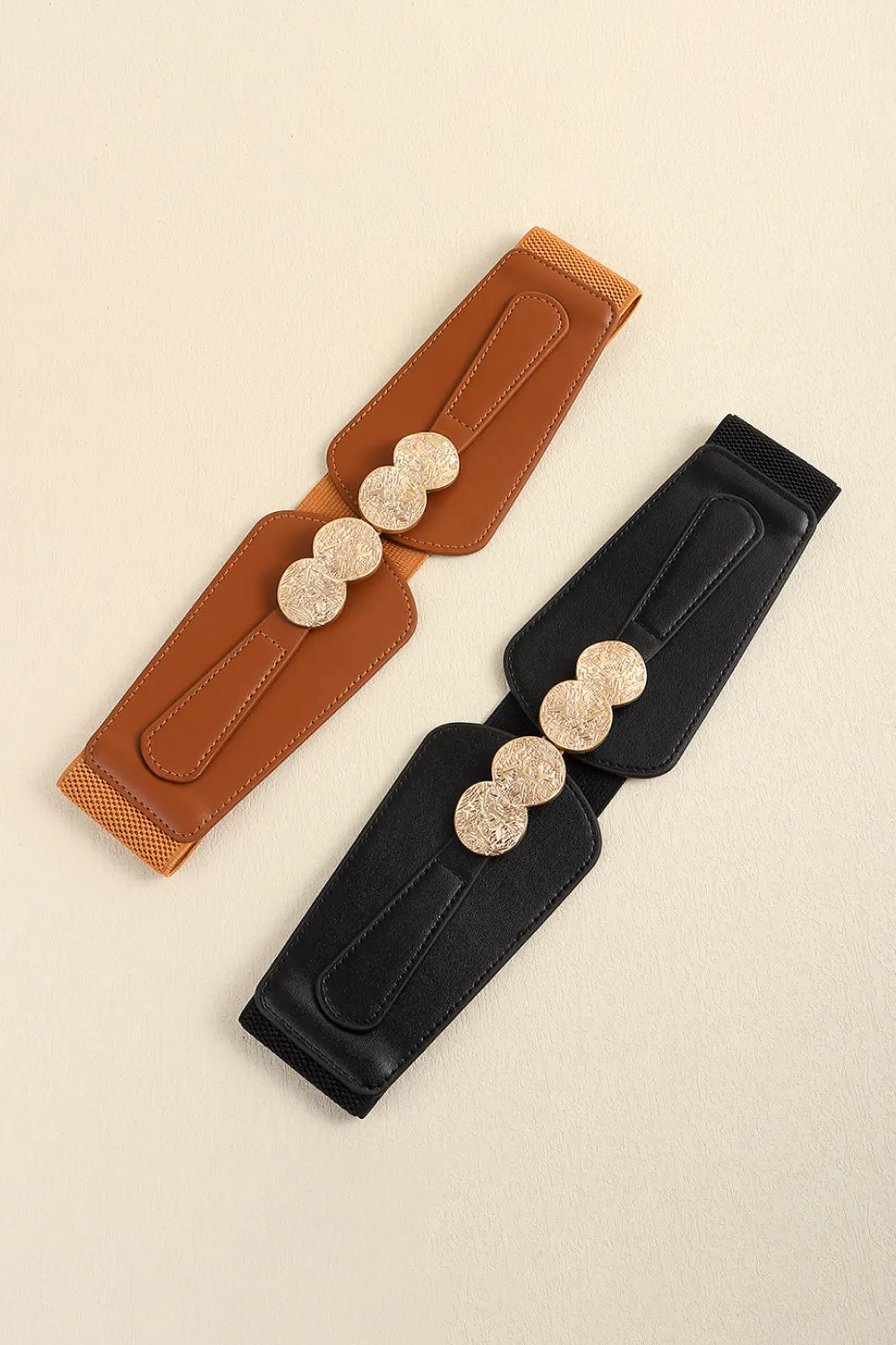 Vegan Buckle Elastic Belt ( 2 Colors)