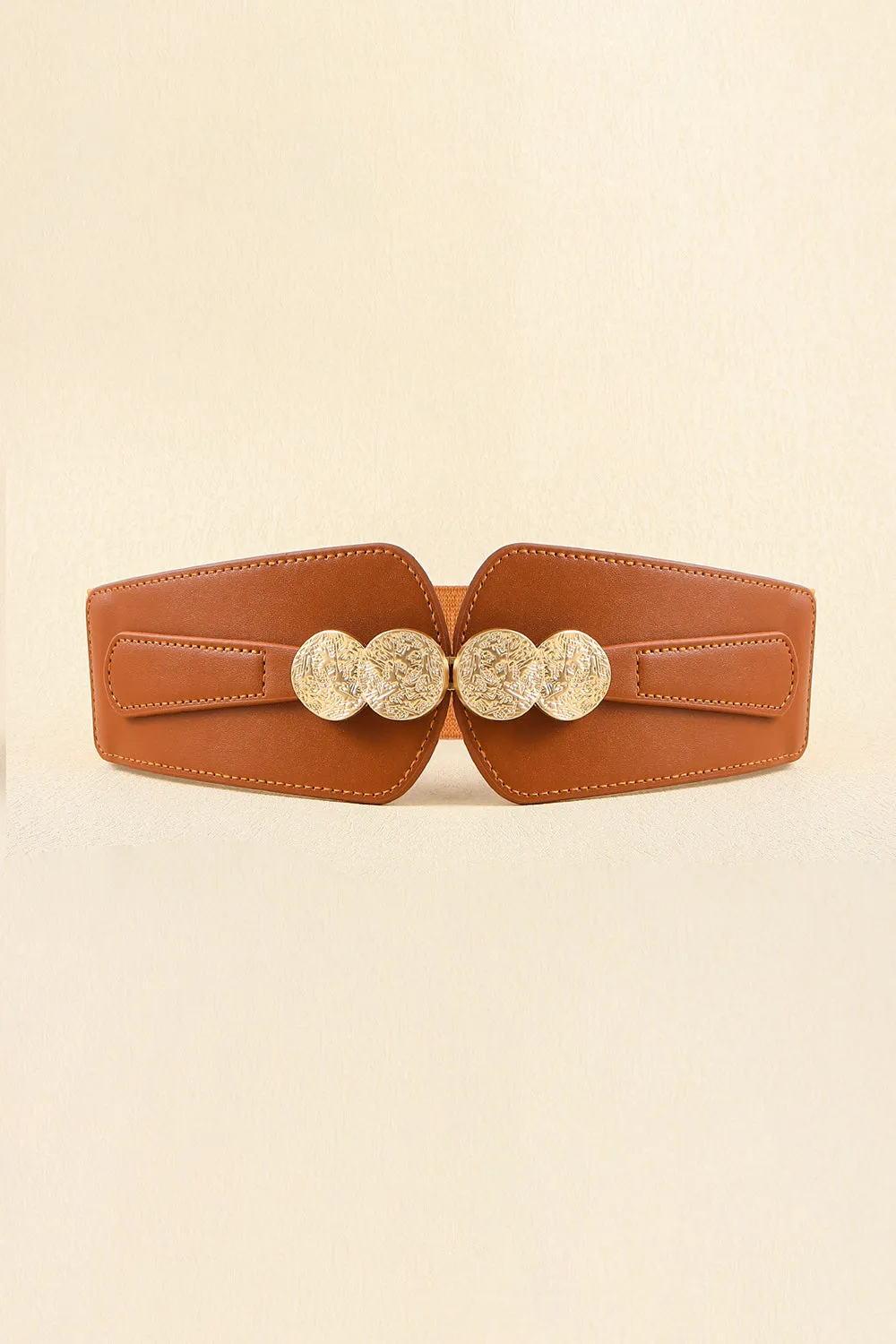 Vegan Buckle Elastic Belt ( 2 Colors)