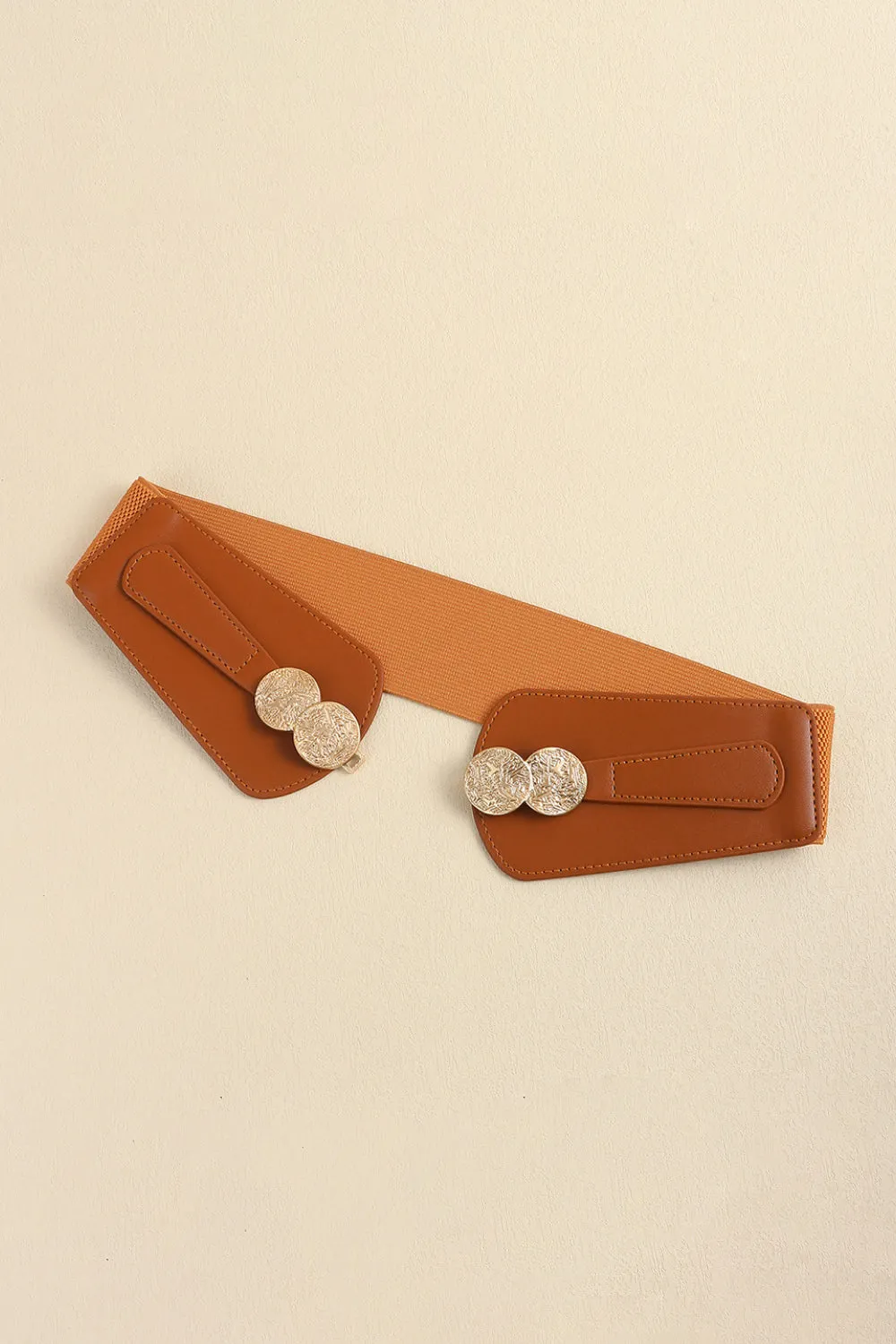 Vegan Buckle Elastic Belt ( 2 Colors)