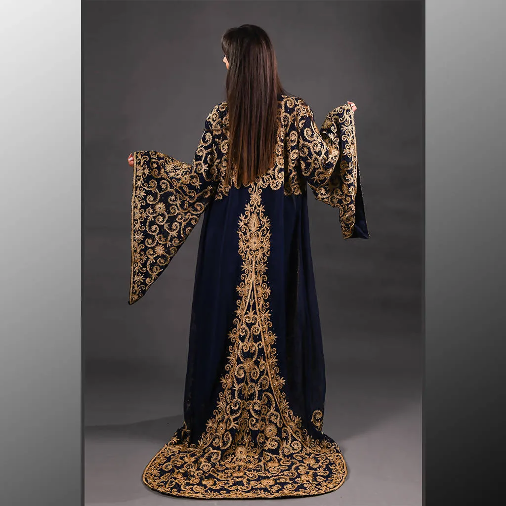 VIOLETTA APPLIQUÉ ABAYA