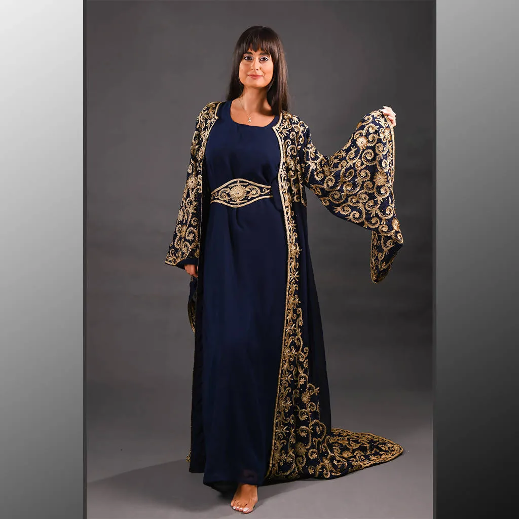 VIOLETTA APPLIQUÉ ABAYA