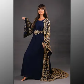 VIOLETTA APPLIQUÉ ABAYA