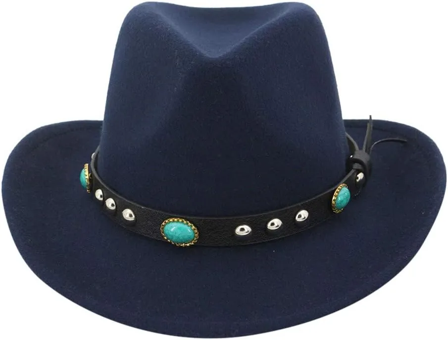Wide Brim Fedora Hats for Women Men Suede Panama Rancher Hat Pork Pie Jazz Hat Men Fall Winter Panama Hat