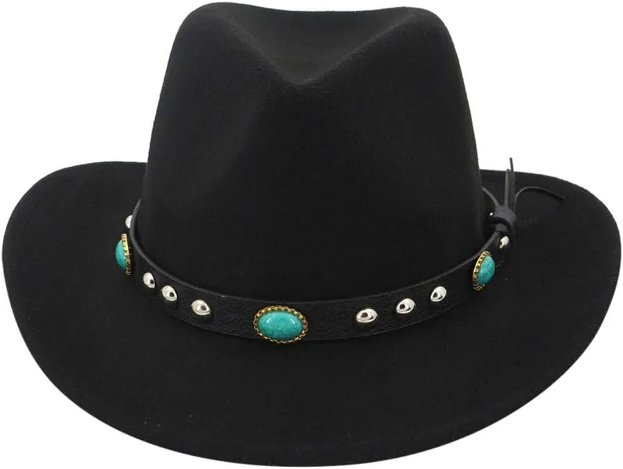 Wide Brim Fedora Hats for Women Men Suede Panama Rancher Hat Pork Pie Jazz Hat Men Fall Winter Panama Hat