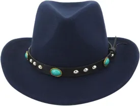 Wide Brim Fedora Hats for Women Men Suede Panama Rancher Hat Pork Pie Jazz Hat Men Fall Winter Panama Hat